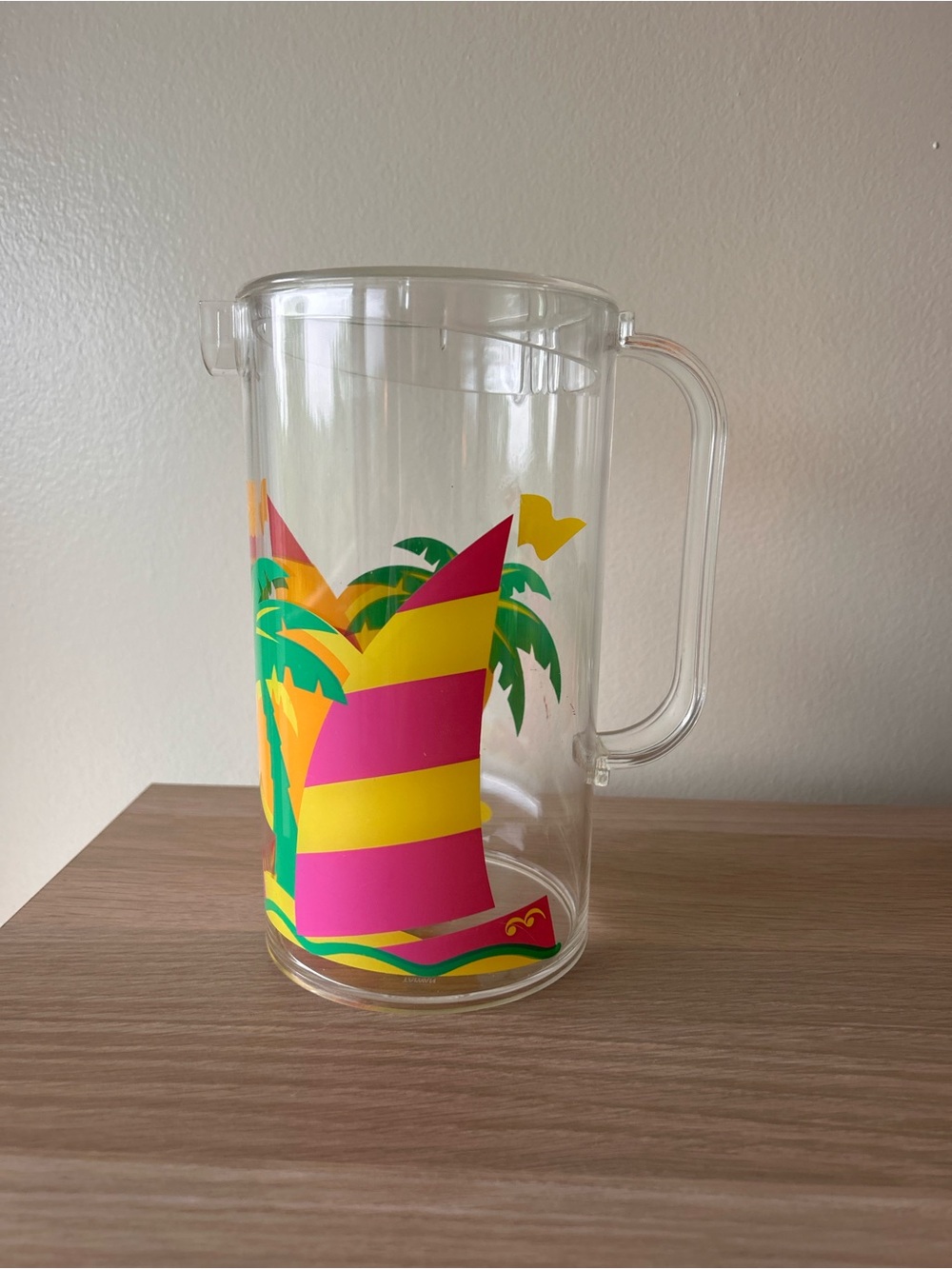 Vintage Tropical Pitcher and Glasses Set - Picture 7 of 7
